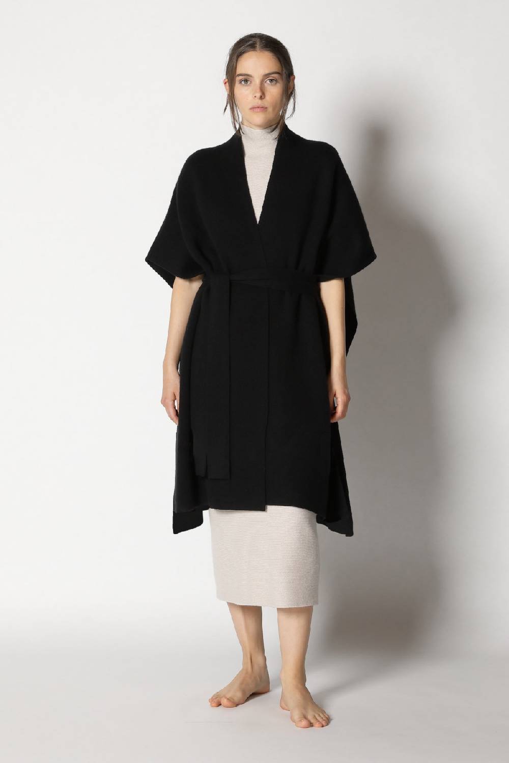 Sminfinity doubleface capecoat + garter maxi dress Großer Ausverkauf