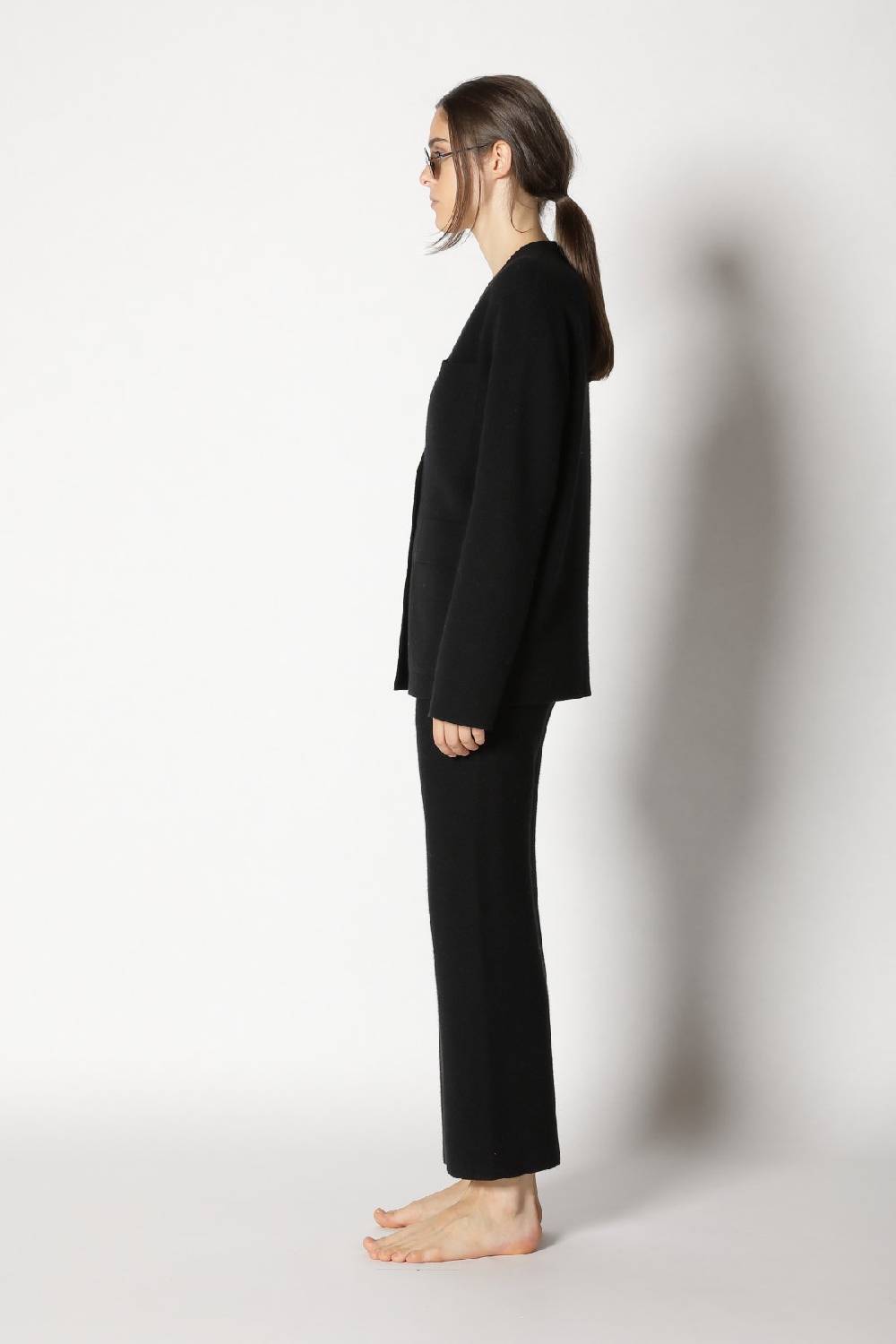 Sminfinity doubleface fieldjacket + garter cropped pants Flash Sale