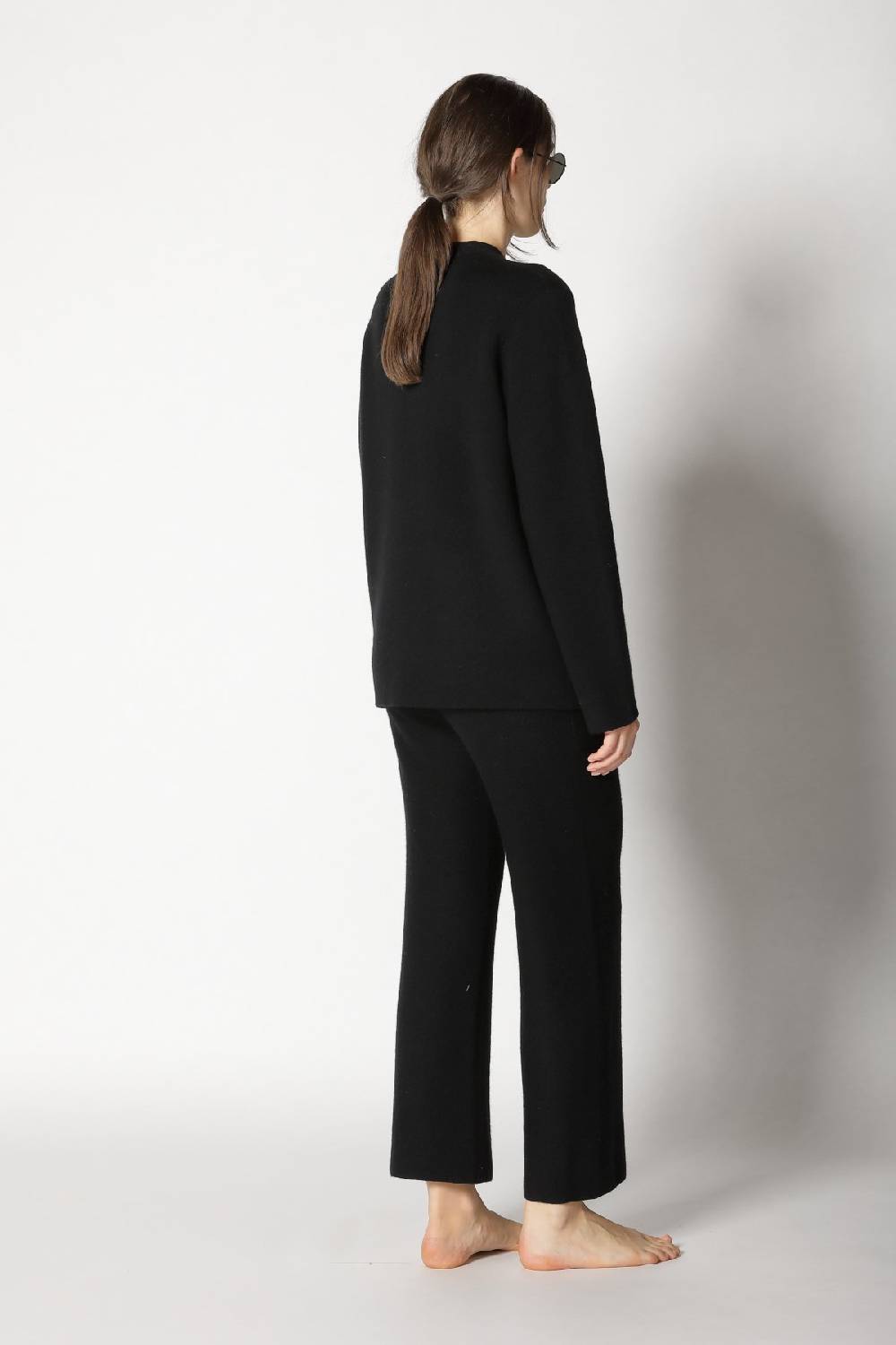 Sminfinity doubleface fieldjacket + garter cropped pants Flash Sale