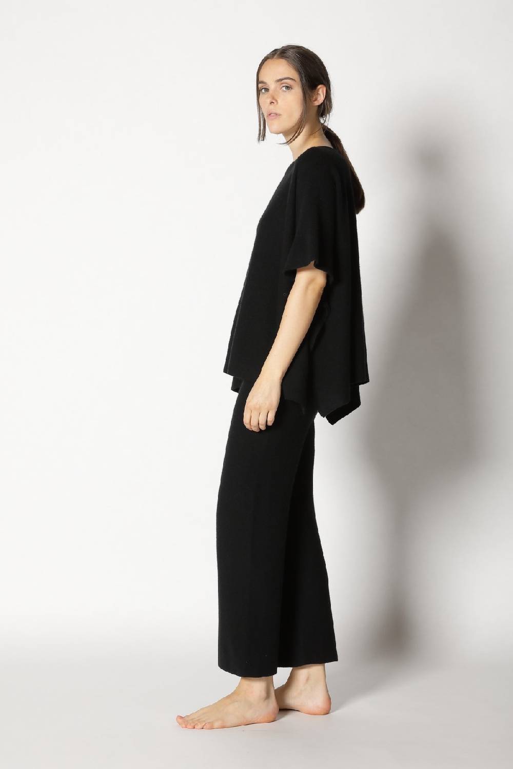 Sminfinity garter cape top + garter cropped pants Online Shopping