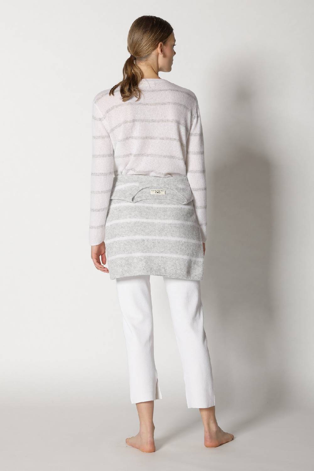 Sminfinity blurry stripe crewneck + silky cropped pants Osterangebot