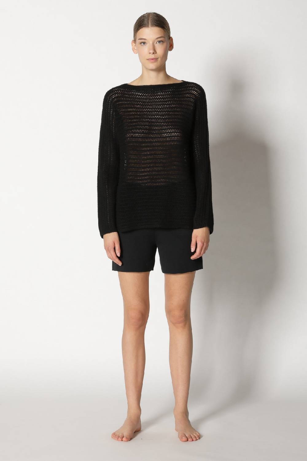 Sminfinity blurry airy boatneck + comfy shorts Neueste Mode