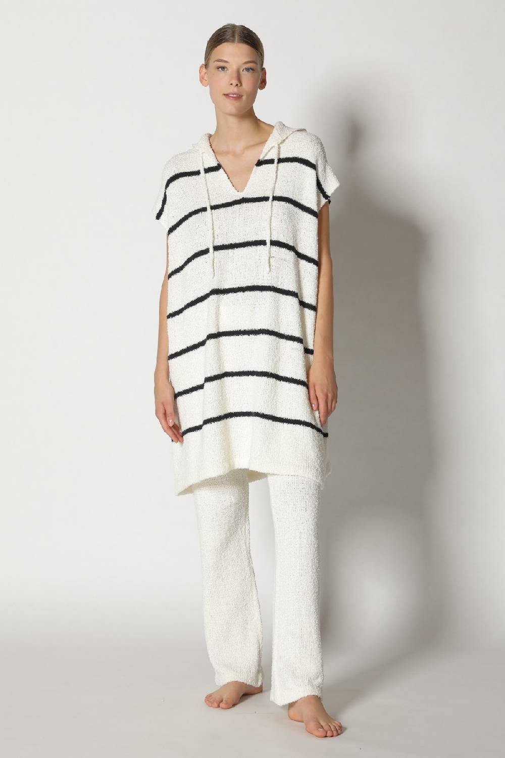 Sminfinity terry tropic stripe tunic hoody + terry tropic pants Sonderangebote