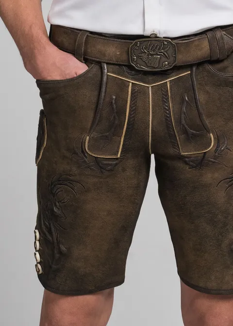 Spieth&Wensky Lederhose "Wolverine" 43cmArtikelnummer SW-390870-1601-6455 Weihnachtsangebot