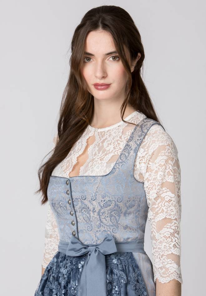 Stockerpoint Dirndl Sidonia rauchblau 32 Versandkostenfrei