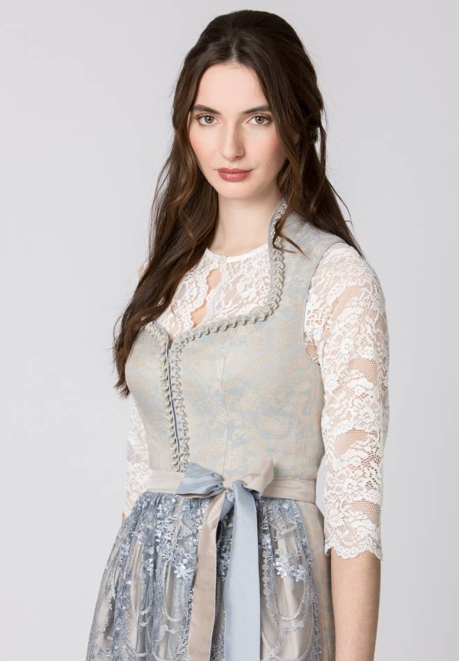 Stockerpoint Dirndl Flavia taupe 32 Preisnachlass