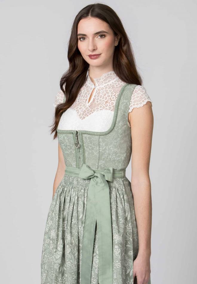 Stockerpoint Dirndl Karoline salbei 32 50% Rabatt mit kostenlosem Versand