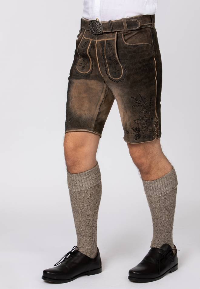 Stockerpoint Hose Almbräu sepia raw-schwarz 46 Großer Ausverkauf