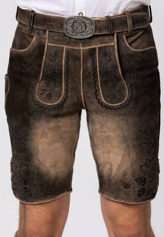 Stockerpoint Hose Almbräu sepia raw-schwarz 46 Großer Ausverkauf