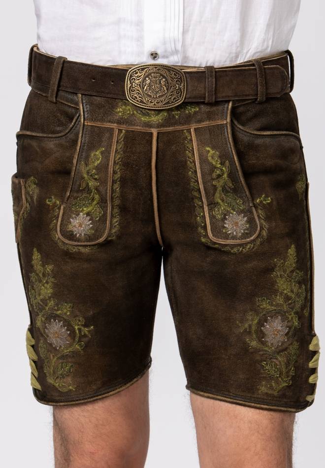 Stockerpoint Hose Hubert dunkelbraun-grün 46 Flash Sale
