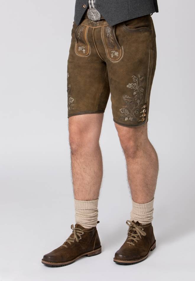 Stockerpoint Lederhose Bastian havanna gespeckt 44 Heißer Verkauf