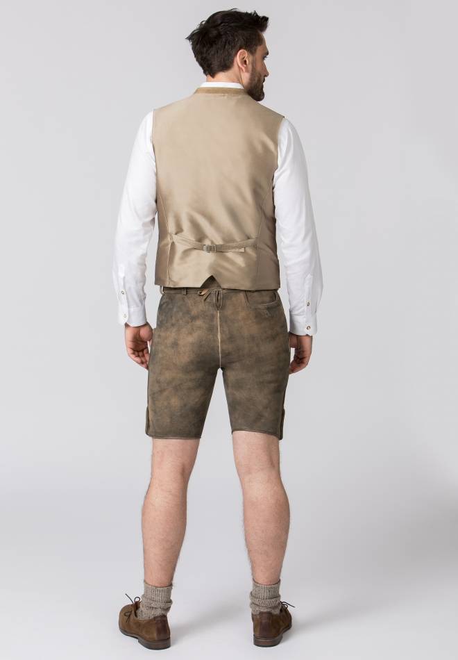 Stockerpoint Lederhose Bastian kiesel gespeckt 44 Top Angebot