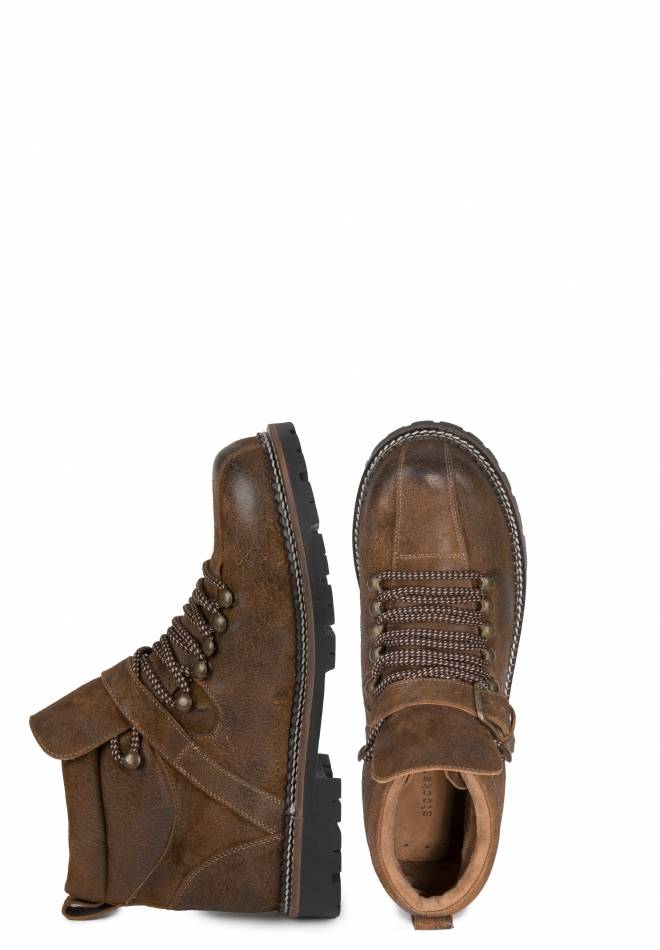 Stockerpoint Trachtenstiefel Tiago hellbraun gespeckt 40 Schlussverkauf