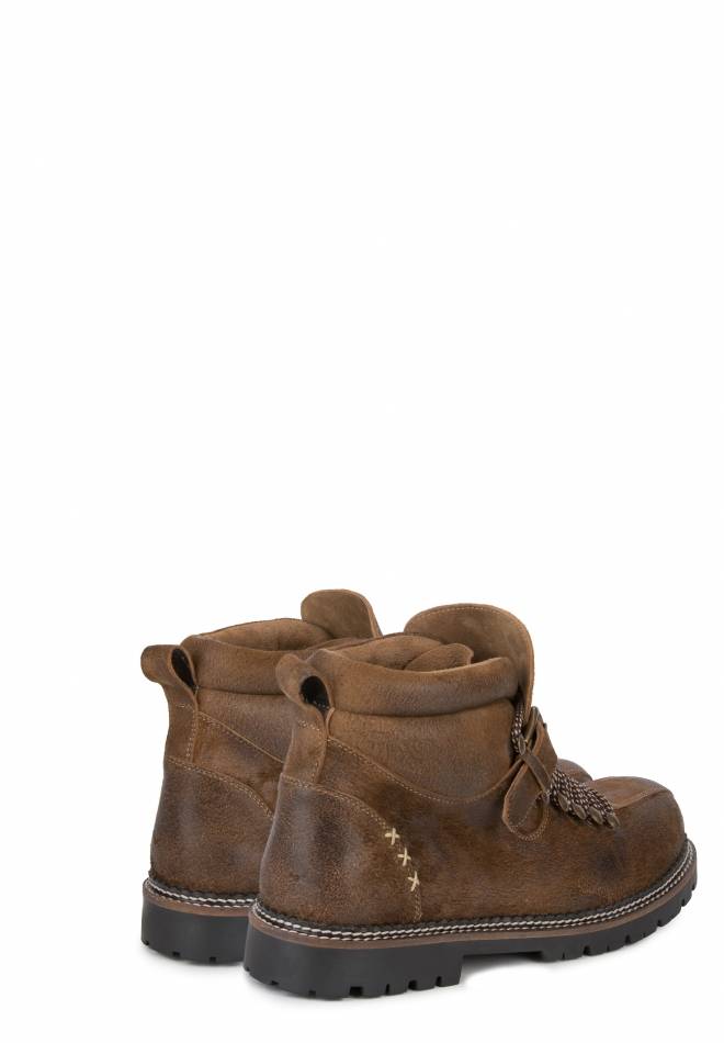 Stockerpoint Trachtenstiefel Tiago hellbraun gespeckt 40 Schlussverkauf