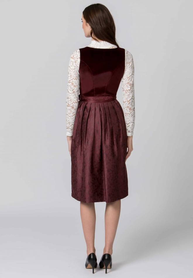 Stockerpoint Dirndl Viktoria bordeaux 32 Valentinstagsangebot