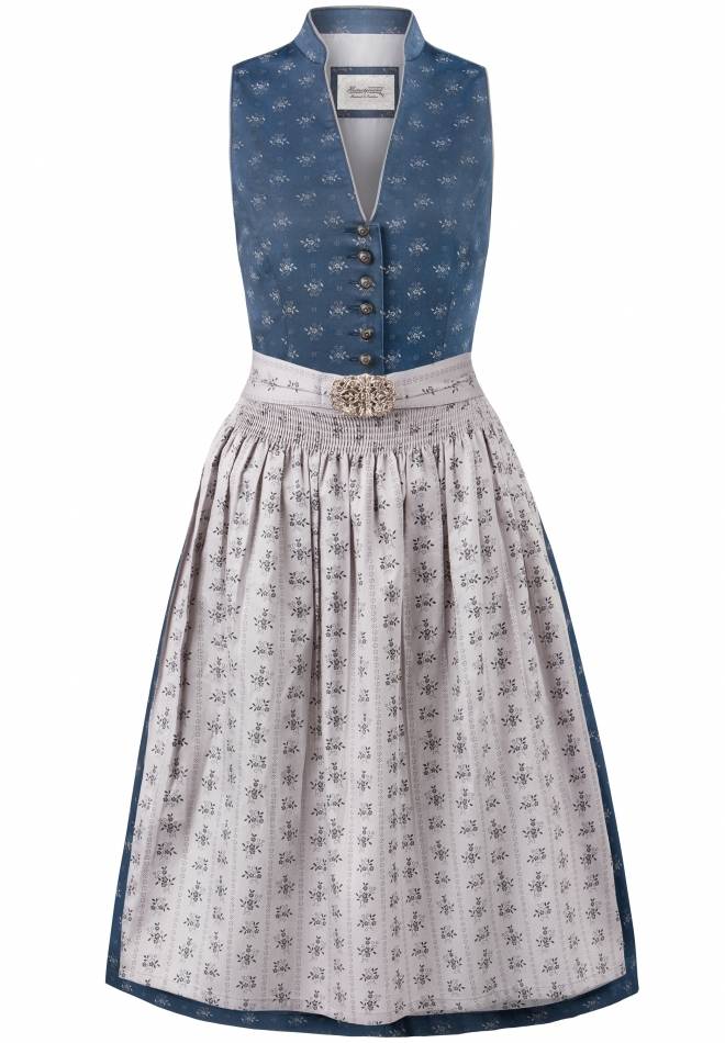 Stockerpoint Dirndl Amalie2 dunkelblau-grau 30 Heißer Verkauf