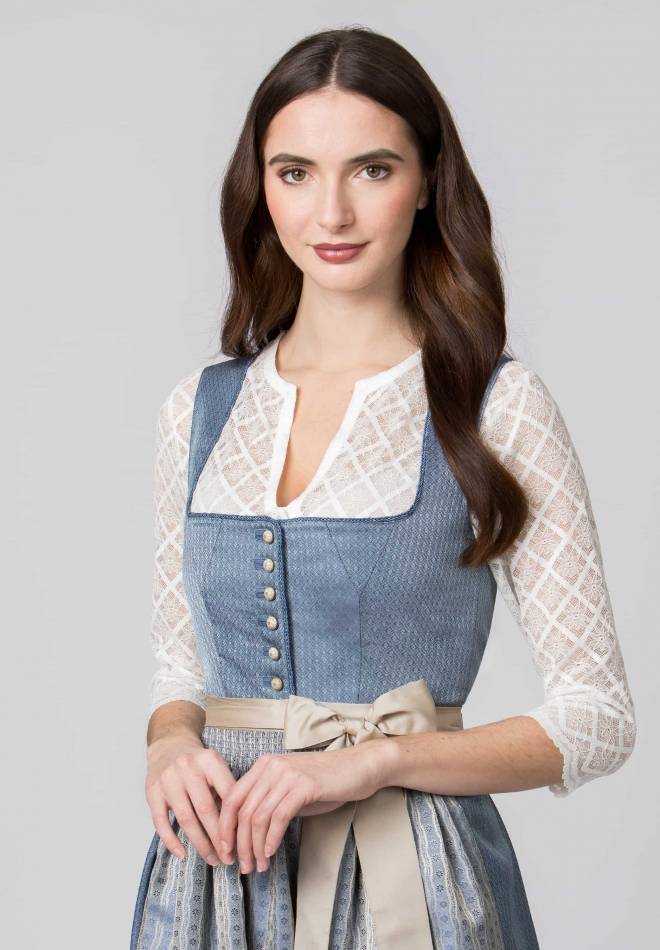 Stockerpoint Dirndl Irit rauchblau 34 Top Angebot