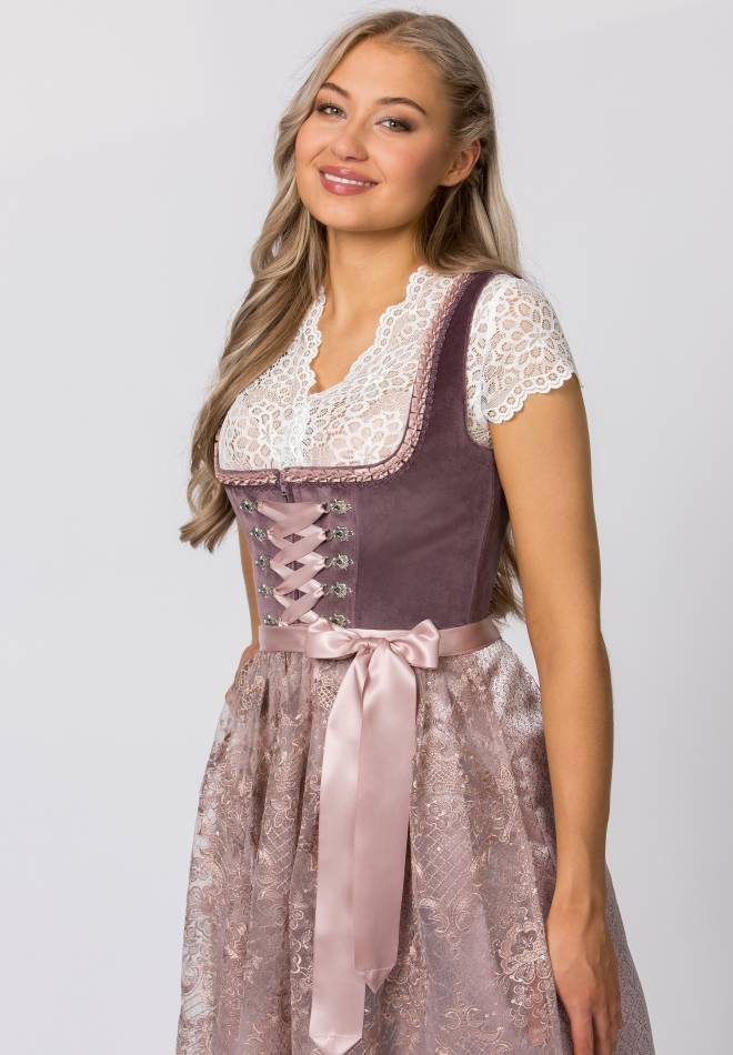 Stockerpoint Dirndl Loredana aubergine 30 VIP-Rabatte