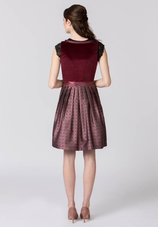 Stockerpoint Dirndl Loredana rot 30 Tiefpreis