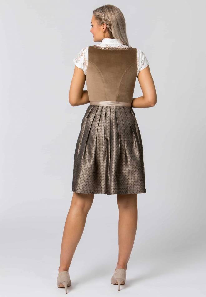 Stockerpoint Dirndl Loredana taupe 30 Kostenlose Rückgabe