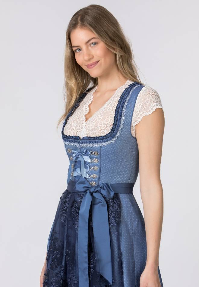 Stockerpoint Dirndl Beliva blau 32 Letzter Tag