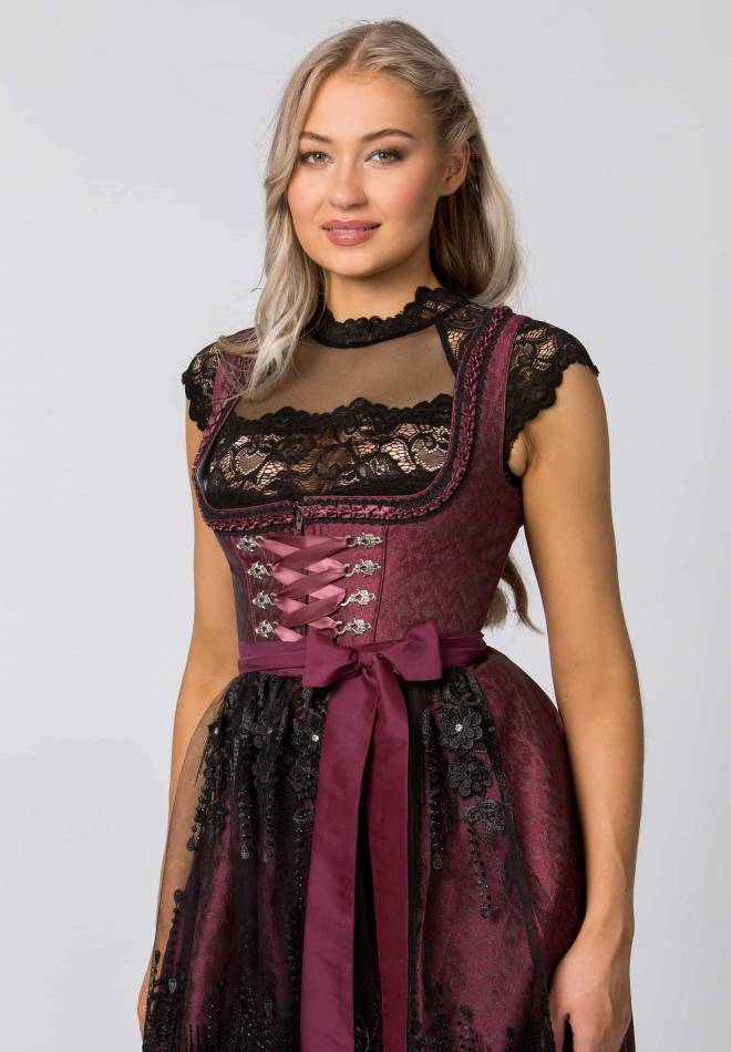 Stockerpoint Dirndl Sanja bordeaux 32 Kostenloser Versand international