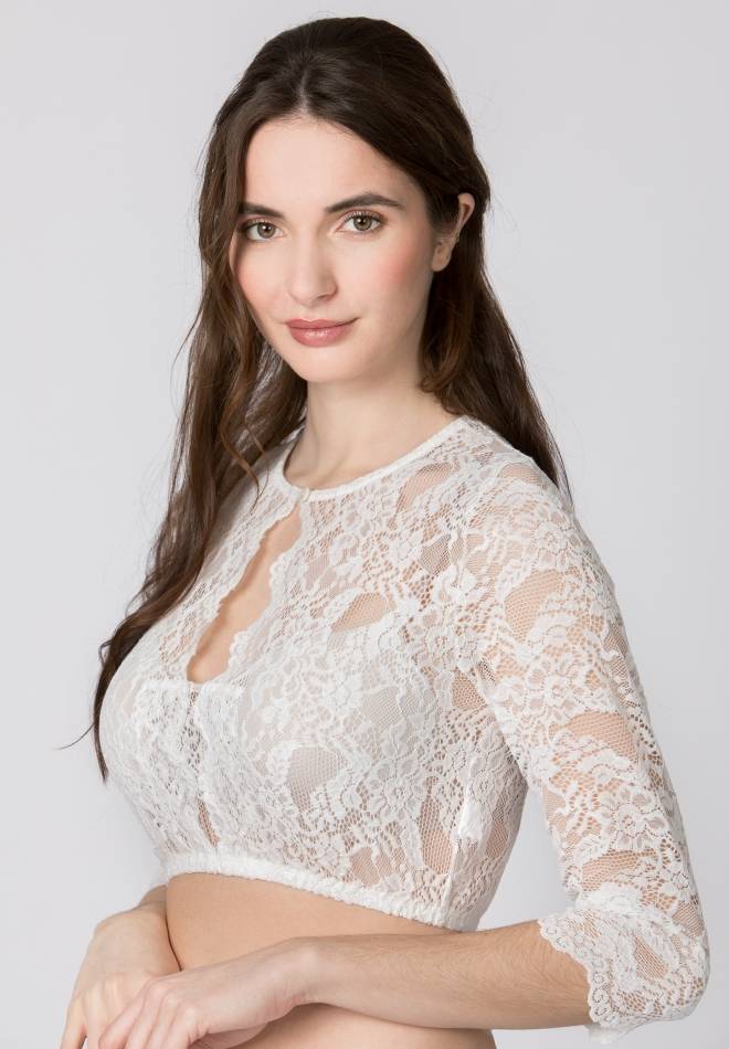 Stockerpoint Dirndlbluse Smilla creme 34 Black Friday