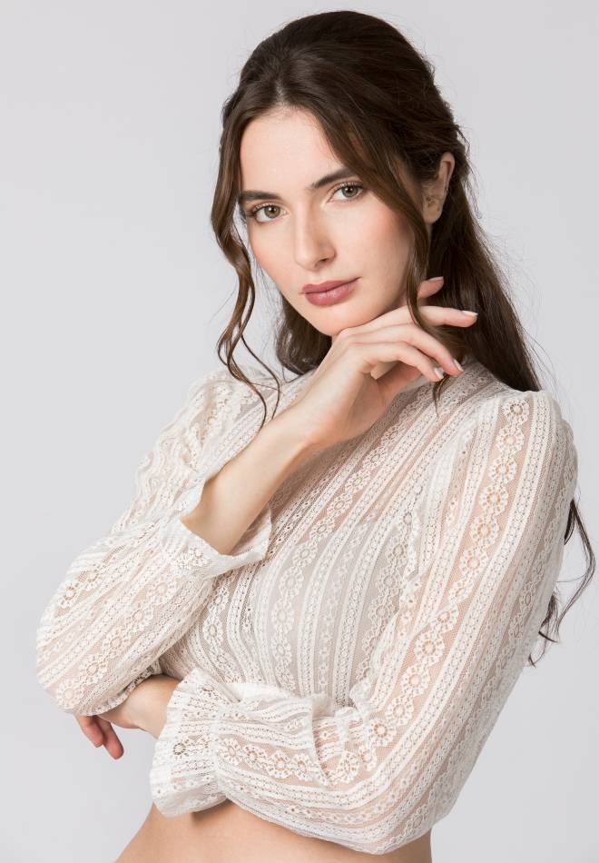Stockerpoint Dirndlbluse Kalinka creme 34 Cyber Monday