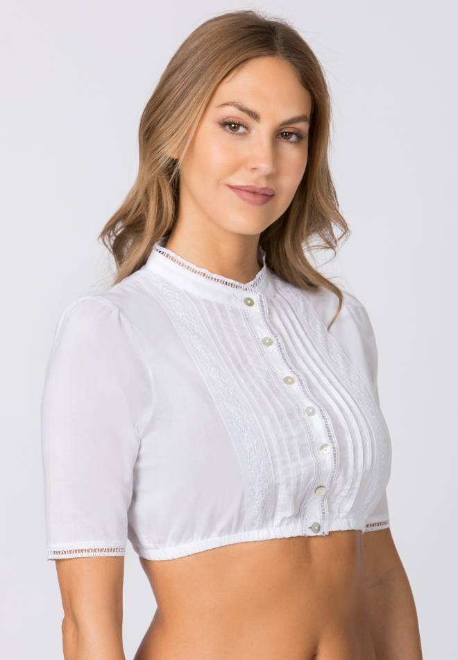 Stockerpoint Bluse B-7086 weiss 32 Räumungsverkauf