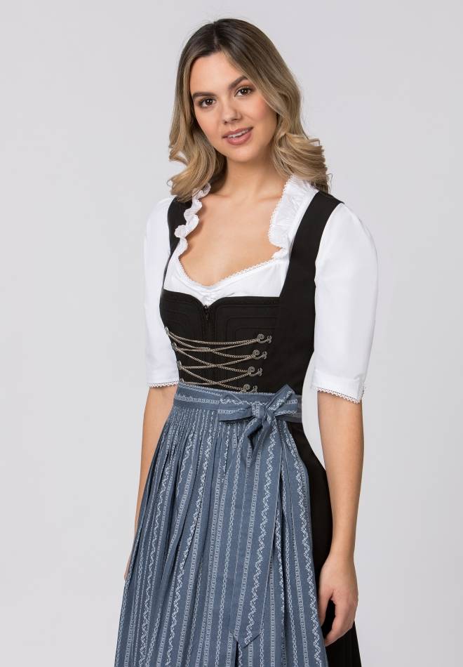 Stockerpoint Schürze Claire rauchblau 1 (34-38) Kostenloser Versand international