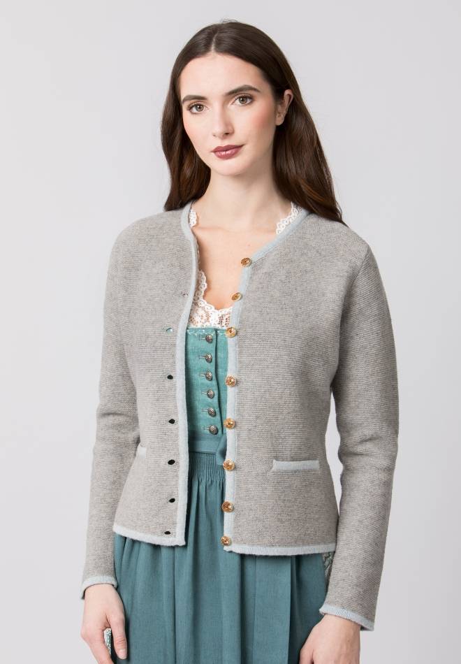 Stockerpoint Jacke Caro grau-hellblau 34 Günstig kaufen