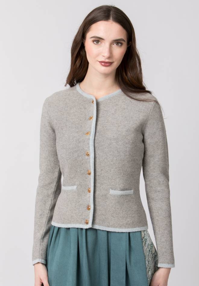 Stockerpoint Jacke Caro grau-hellblau 34 Günstig kaufen