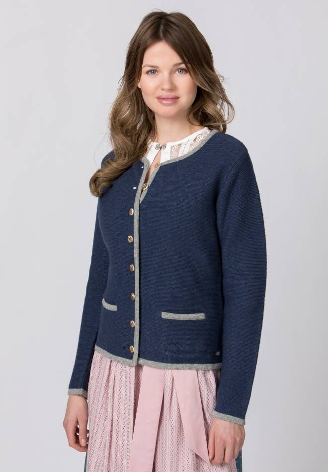 Stockerpoint Jacke Caro nachtblau-grau 34 Versandkostenfrei