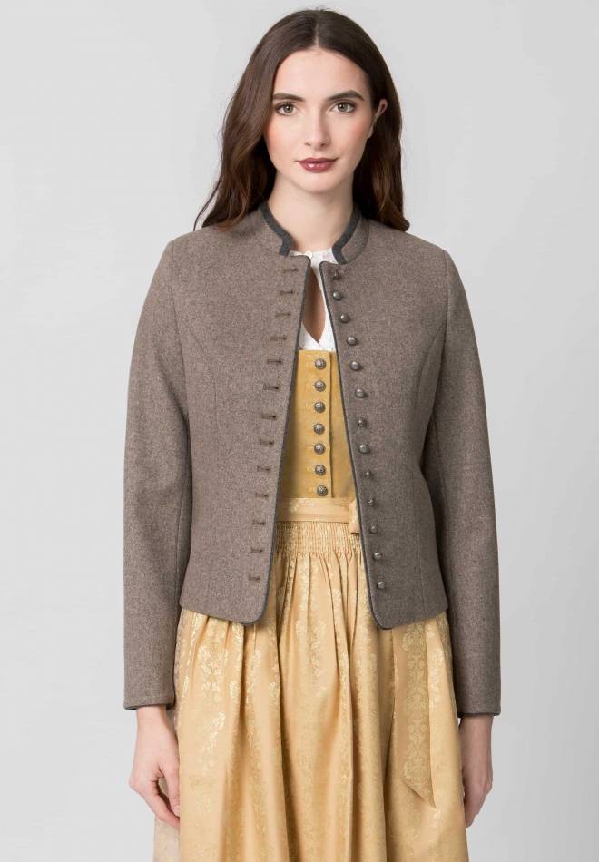 Stockerpoint Jacke Elisabeth nuss-grau 36 Black Friday