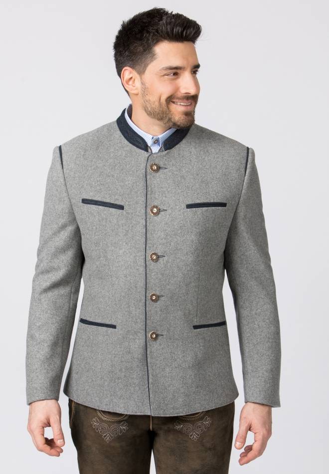 Stockerpoint Jacke Stachus hellgrau-blau 52 Blitzangebot