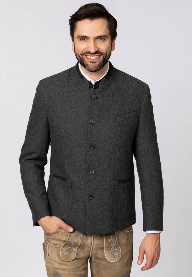 Stockerpoint Jacke Samuel grau-blau 44 Riesige Ersparnisse