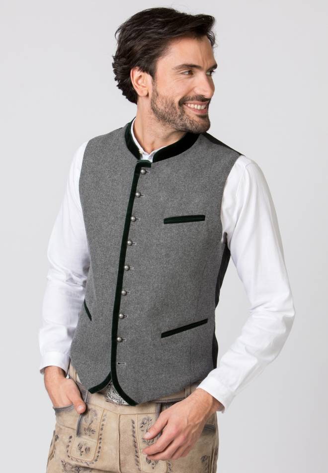 Stockerpoint Weste Alonso grau-forest 56 Super Rabatt