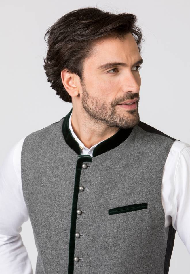 Stockerpoint Weste Alonso grau-forest 56 Super Rabatt
