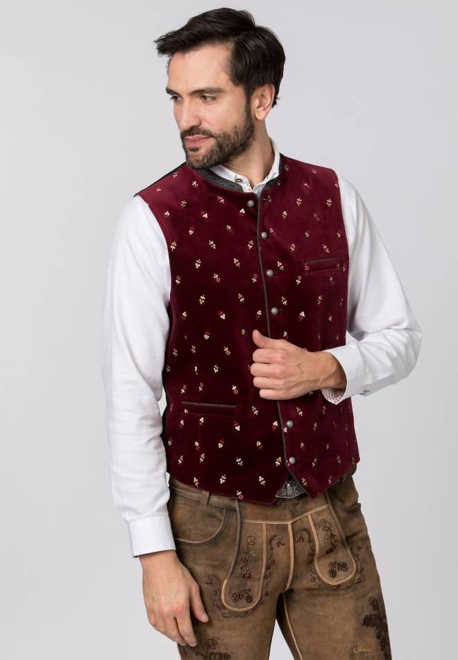 Stockerpoint Weste Vittorio bordeaux 46 Fabrikpreis