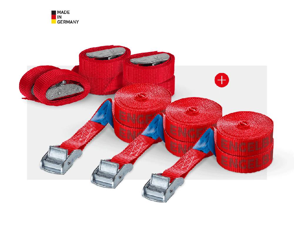 Strauss e.s. Spanngurt-Set mit Klemmverschluss Kostenloser Versand