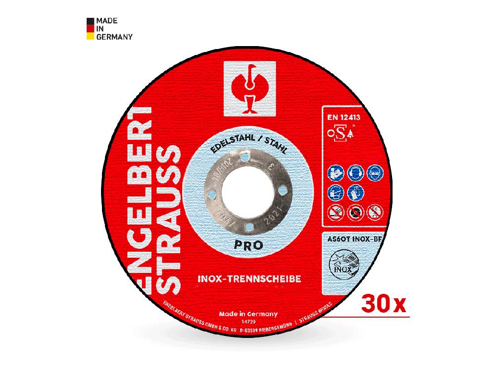 Strauss e.s. Inox-Trennscheibe pro Set, 30 Stück Fabrik Onlineshop