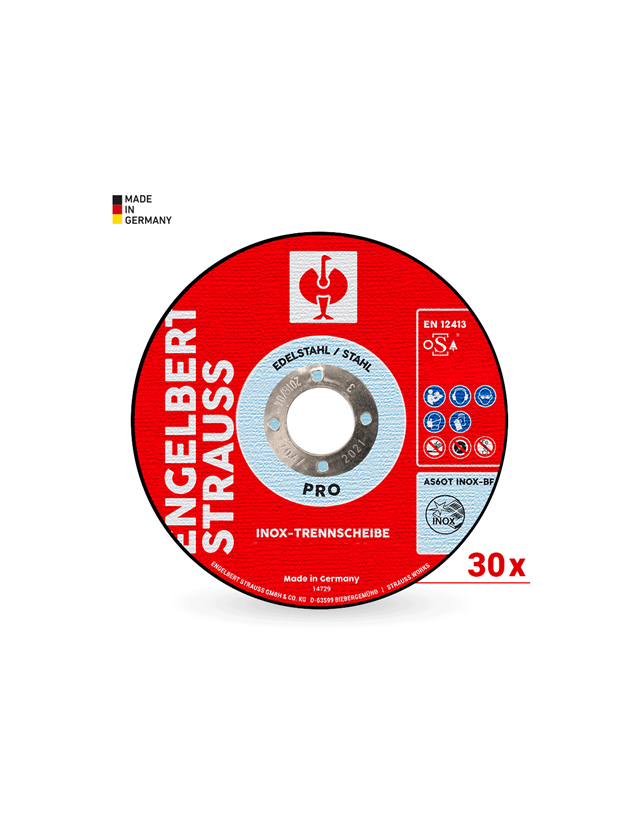 Strauss e.s. Inox-Trennscheibe pro Set, 30 Stück Fabrik Onlineshop