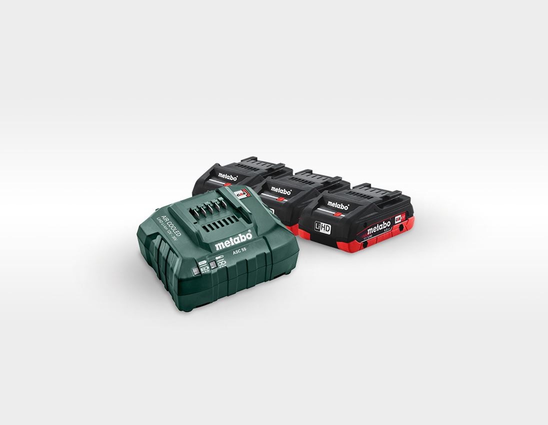 Strauss Metabo 18,0V Kombipack XV 3x 4,0 Ah LiHD+Ladegerät