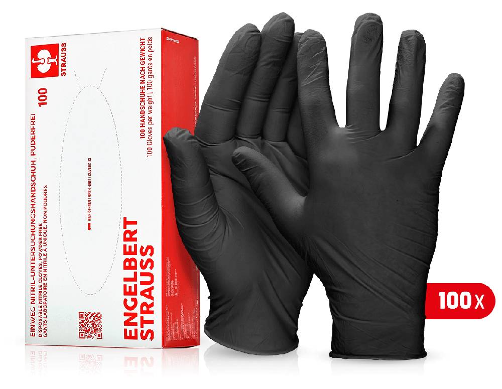 Strauss Einweg Nitril-Untersuchungshandschuhe, puderfrei Blitzangebot