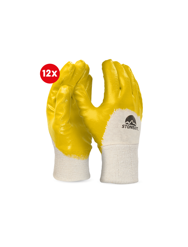 Strauss Nitril-Handschuhe Basic, teilbeschichtet,12er Pack Limitierter Zeitrabatt