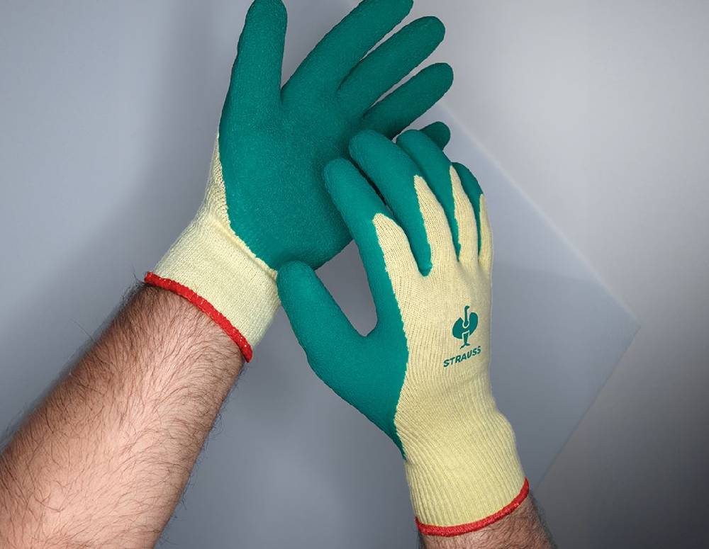 Strauss Latex-Strickhandschuhe Super Grip