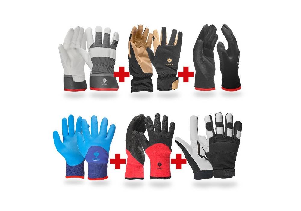 Strauss TEST-Set: Handschuhe Kälteschutz