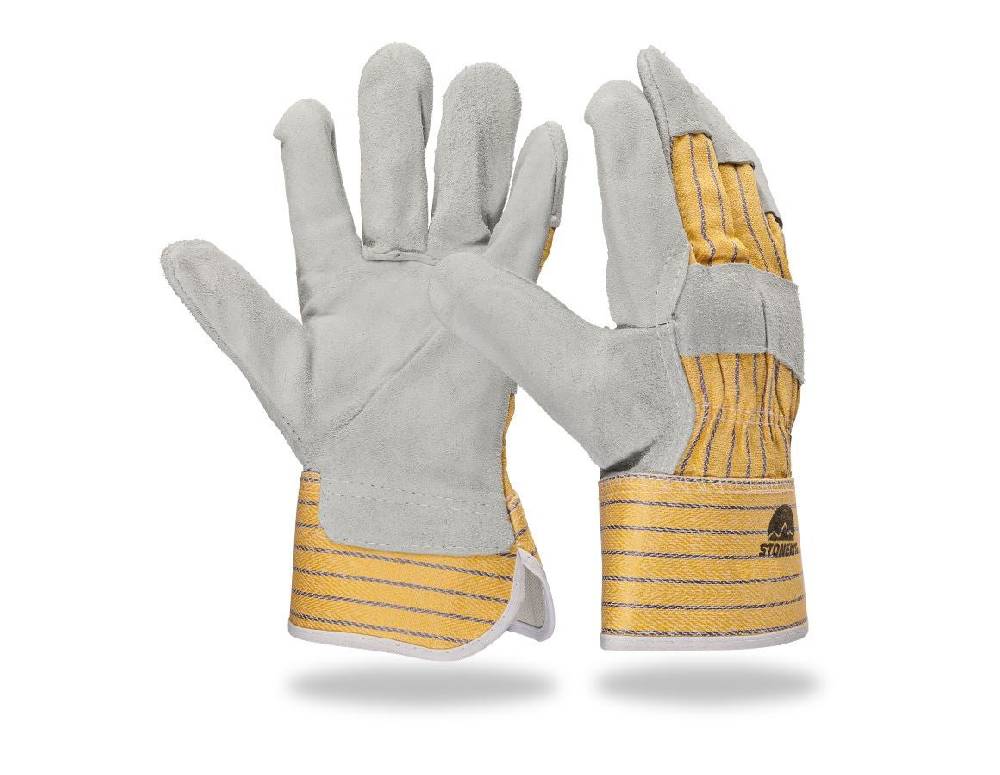 Strauss Spaltleder-Handschuhe Im Verkauf