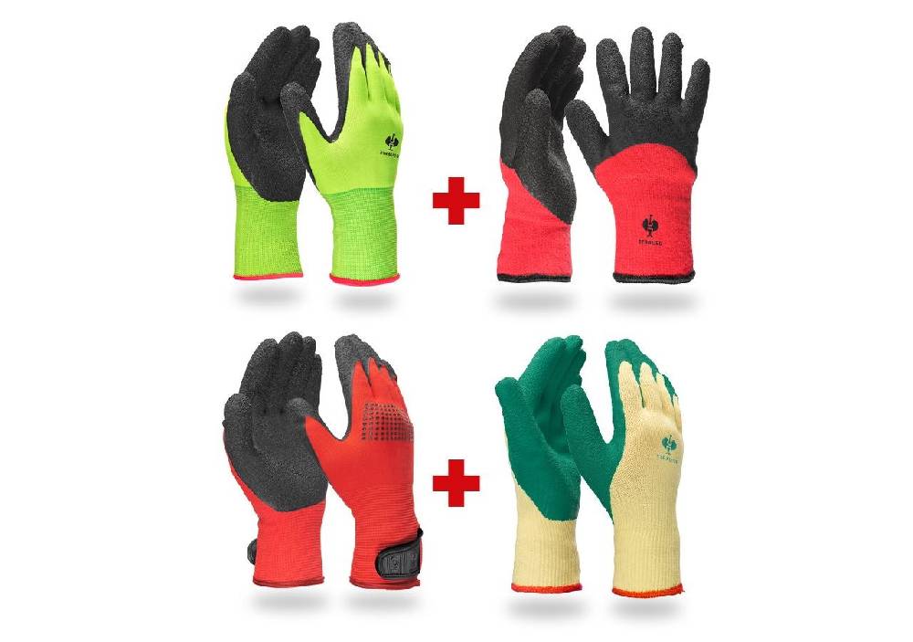 Strauss Handschuh- Profi Set Strick-Latex