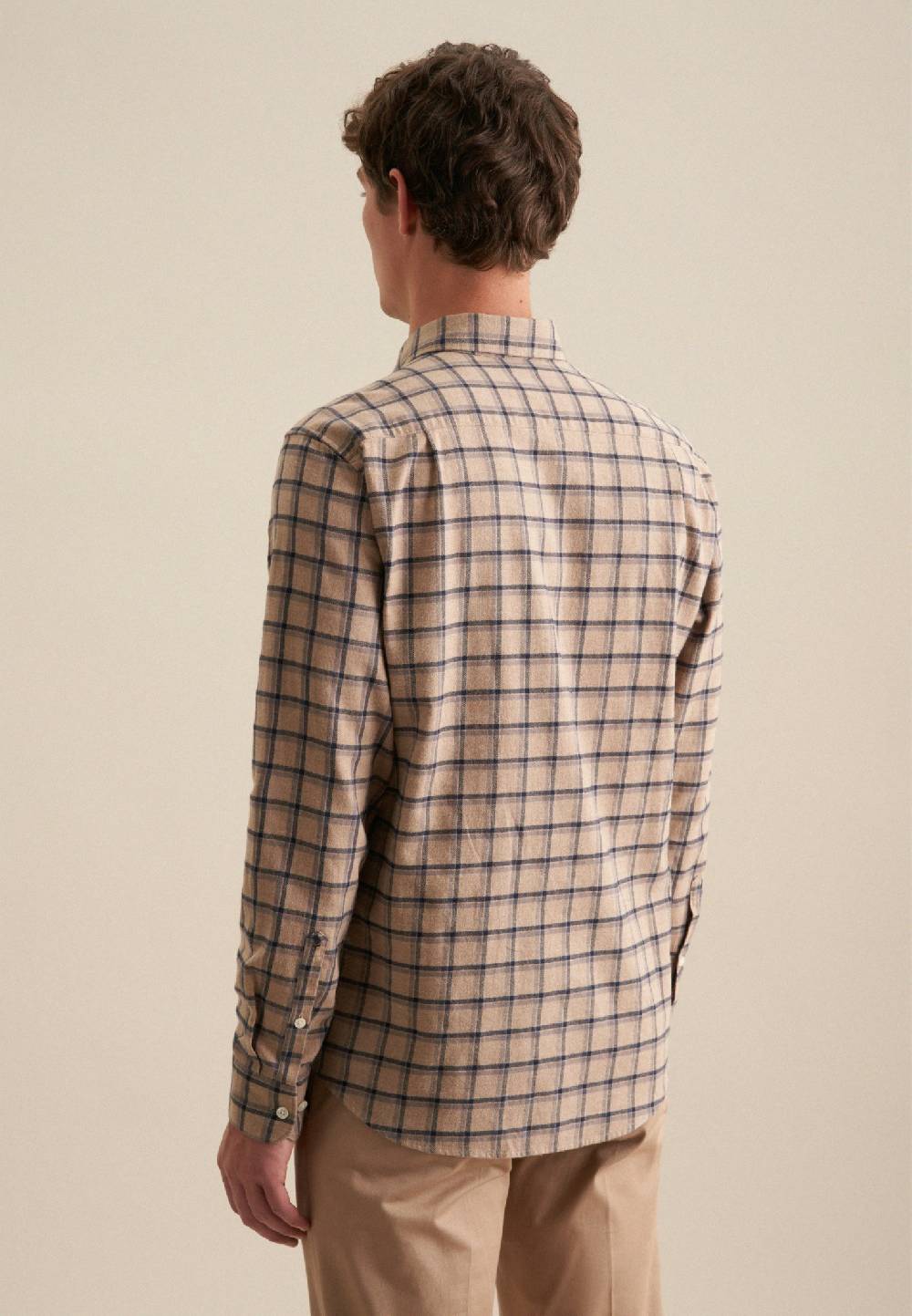 Studio Seidensticker Flanell Casual Hemd in Regular mit Button-Down-Kragen Tiefpreis
